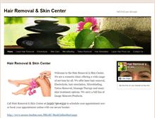 Tablet Screenshot of laserhairremovalandskincenter.com